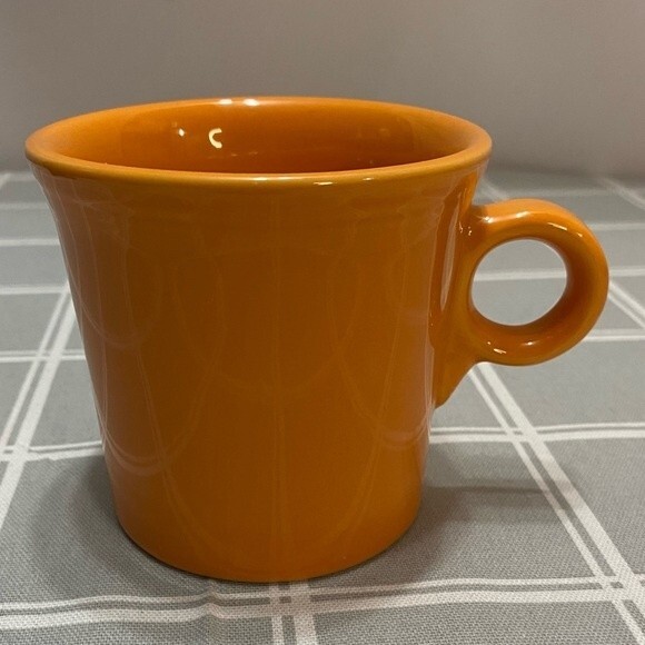 Fiestaware HLC USA Replacement Tangerine Orange Ring Handle Coffee Mug Tea Cup - Picture 1 of 8